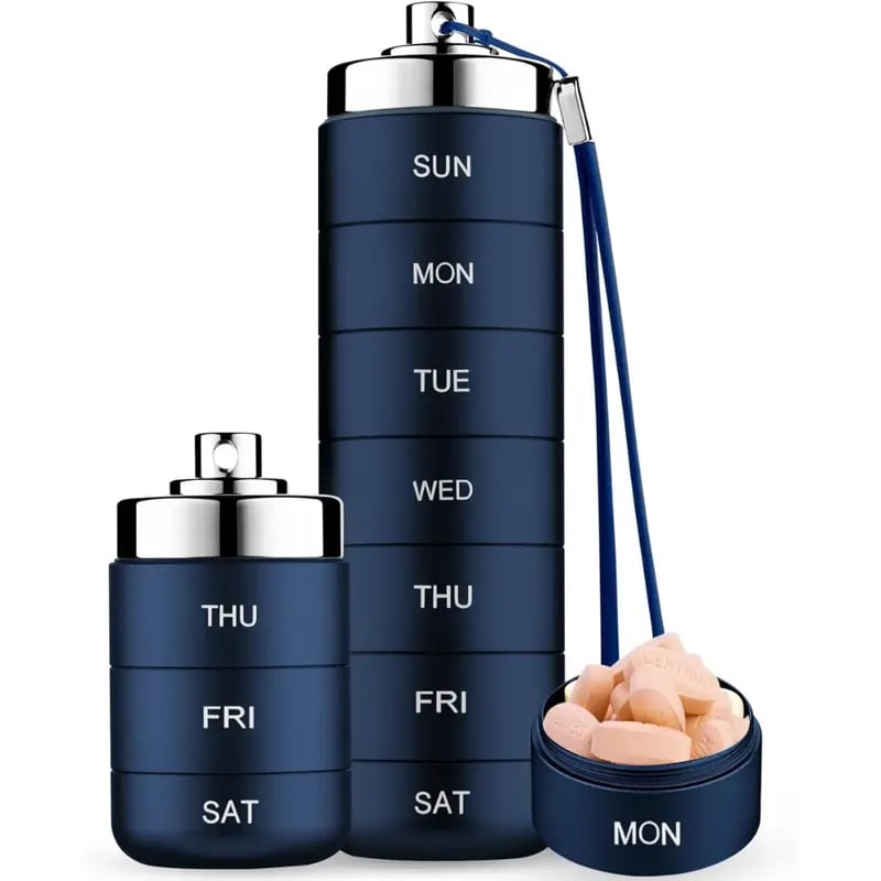 ð¥Metal Travel Pill Organizer