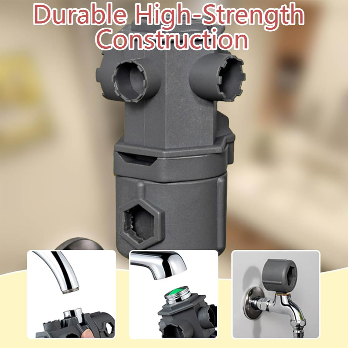 Portable 16 In 1 Multifunctional Aerator Wrench for Quick Faucet Repairs Removal