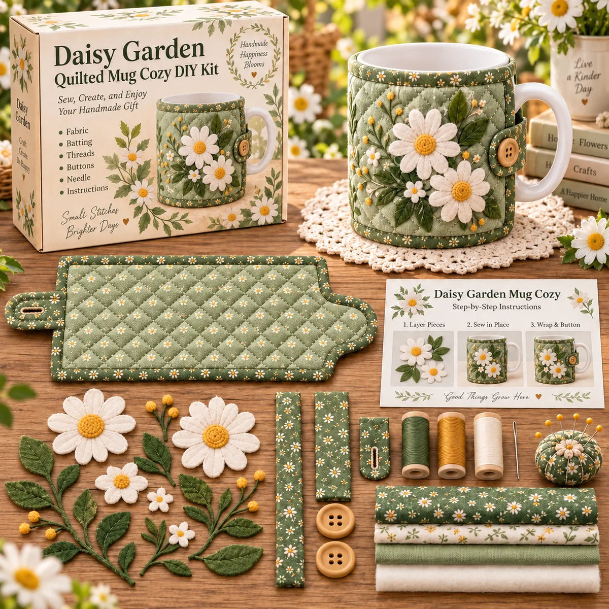 šøGarden Quilted Mug Cozy DIY Kit