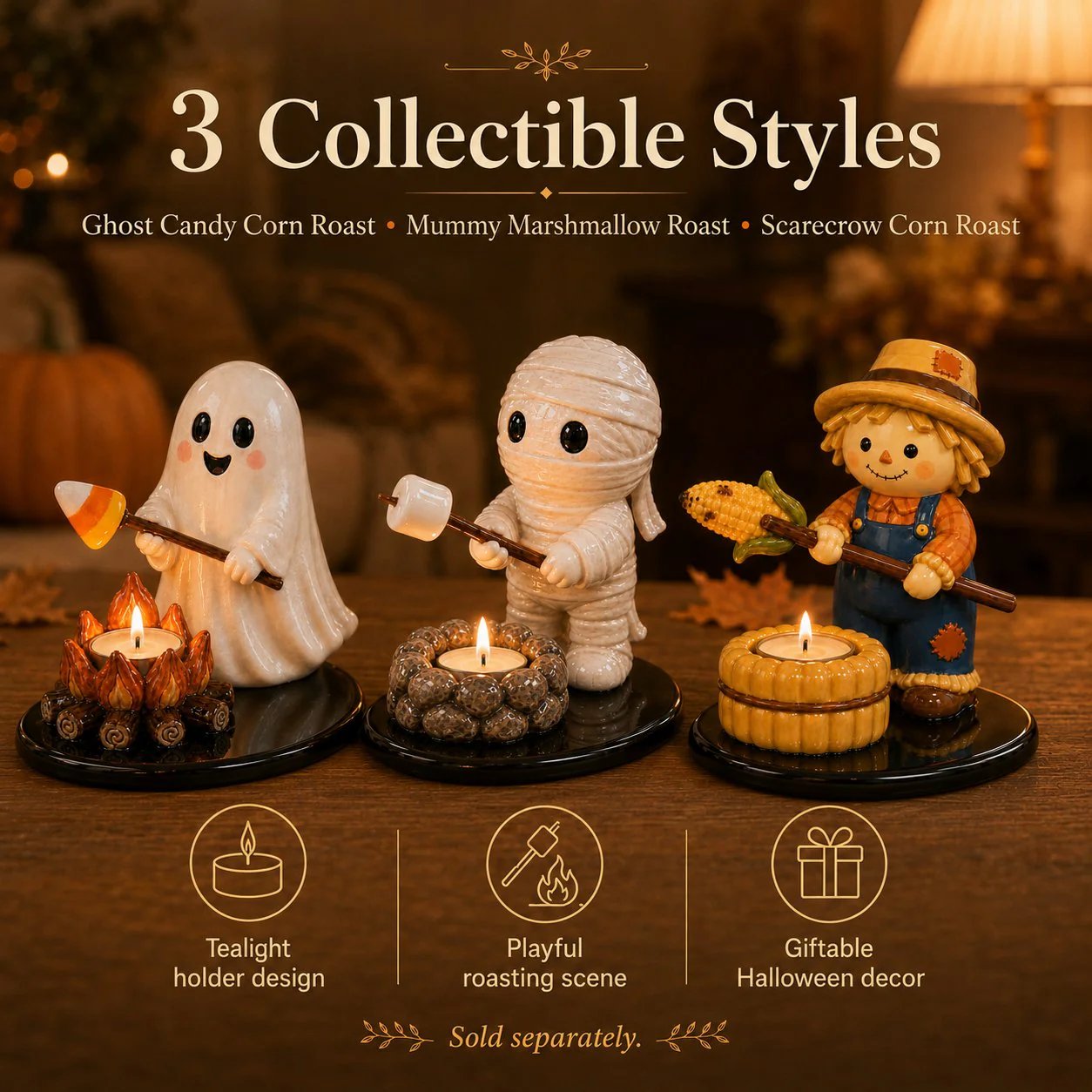 💥Halloween Campfire Tealight Holder