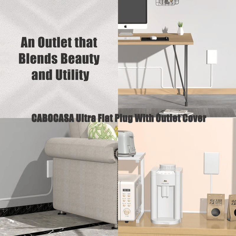 š„š„š#1 Bestsellingš6FT Ultra Flat Plug Extension Cord Power Strip with 3 Outlets