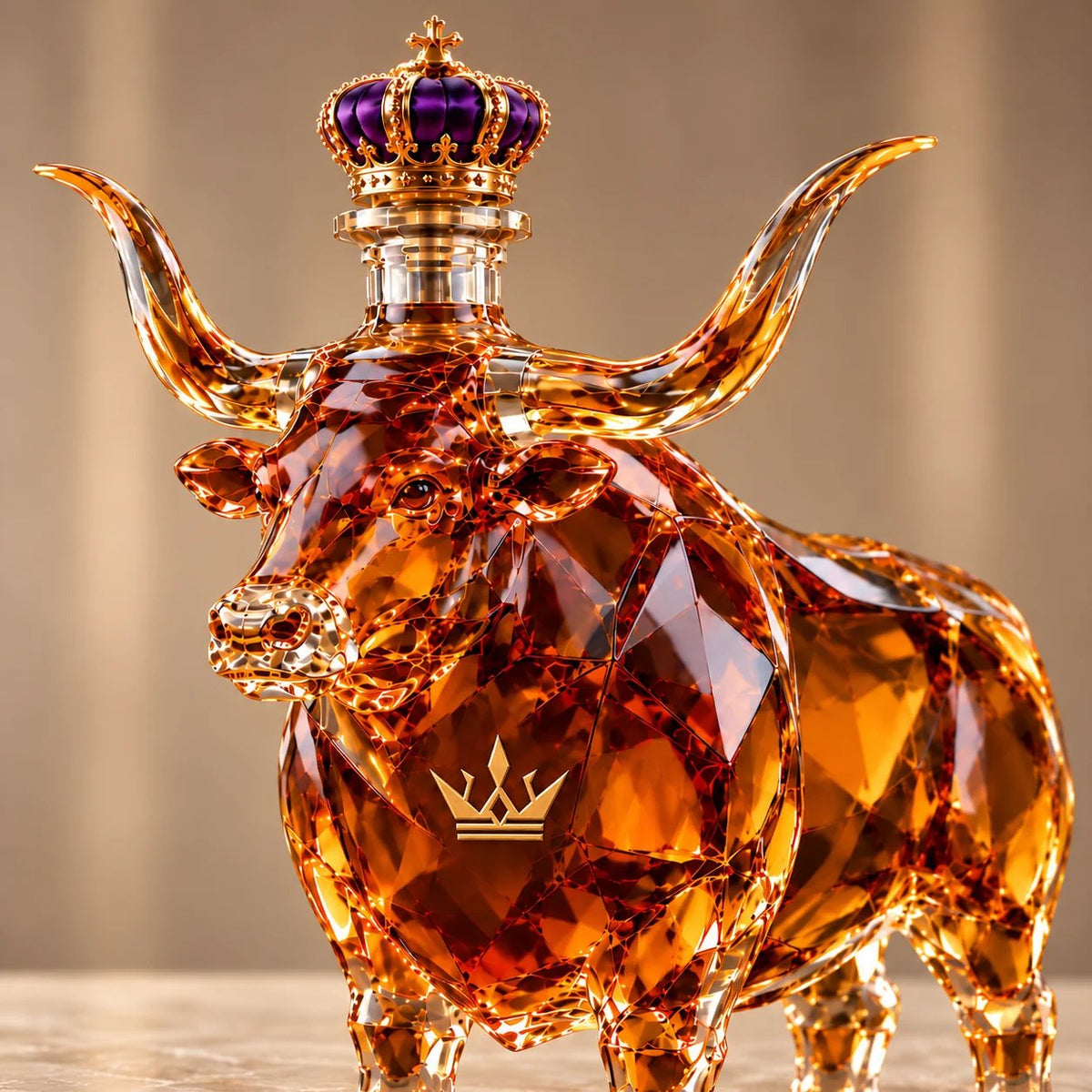 👑Western Bull Whiskey Bottle