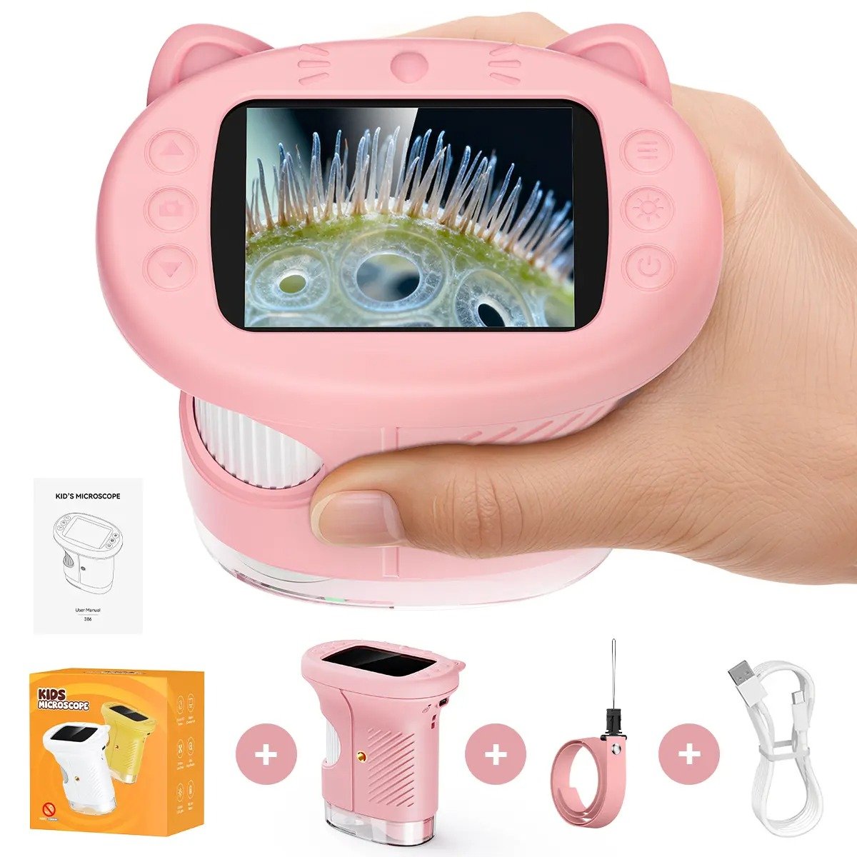 🔬 1000X Magic Eye: Kids' 2-in-1 Handheld Microscope & HD Camera 📸