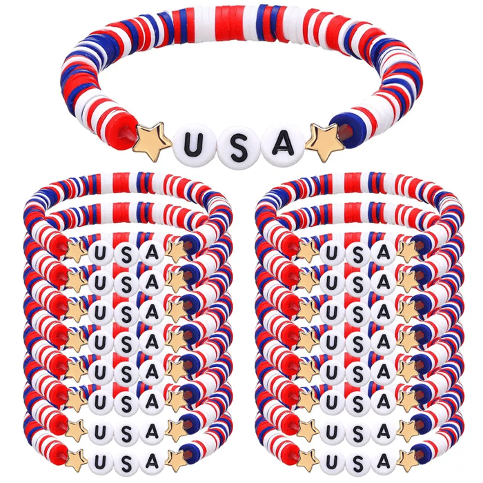 USA 250th anniversary flag bracelet