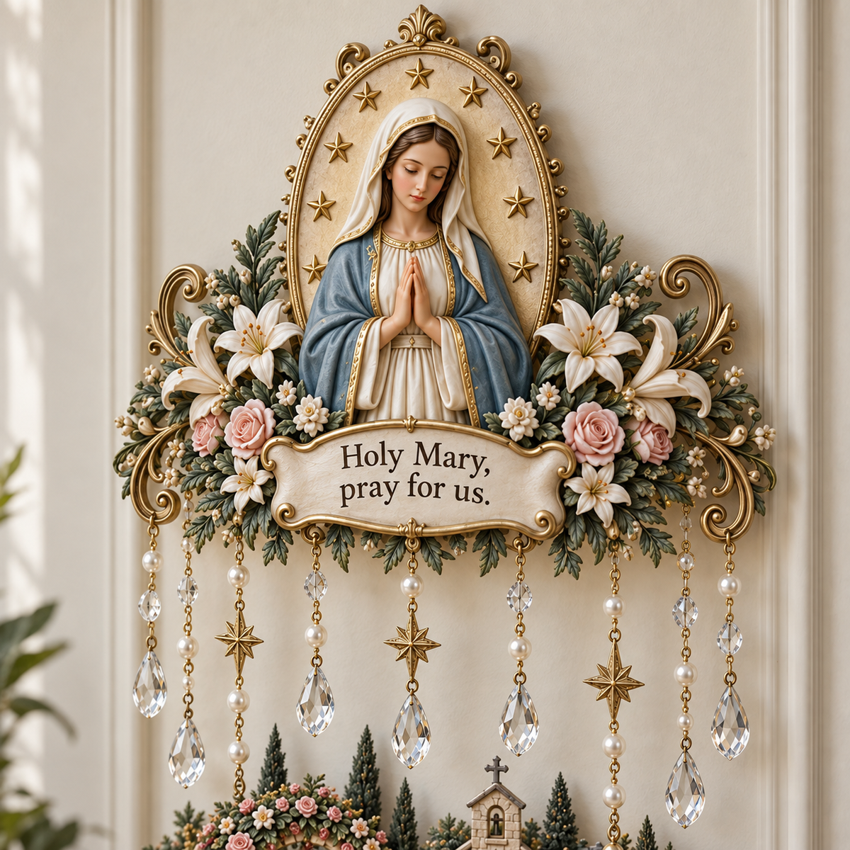 Our Lady Of Peace – Virgin Mary Prayer Wall Light