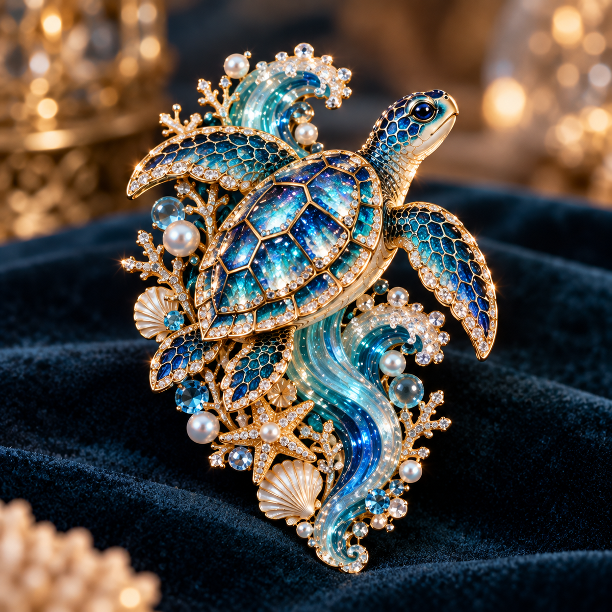 ✨🌊Ocean Creature Enamel Brooch Collection 🌊✨