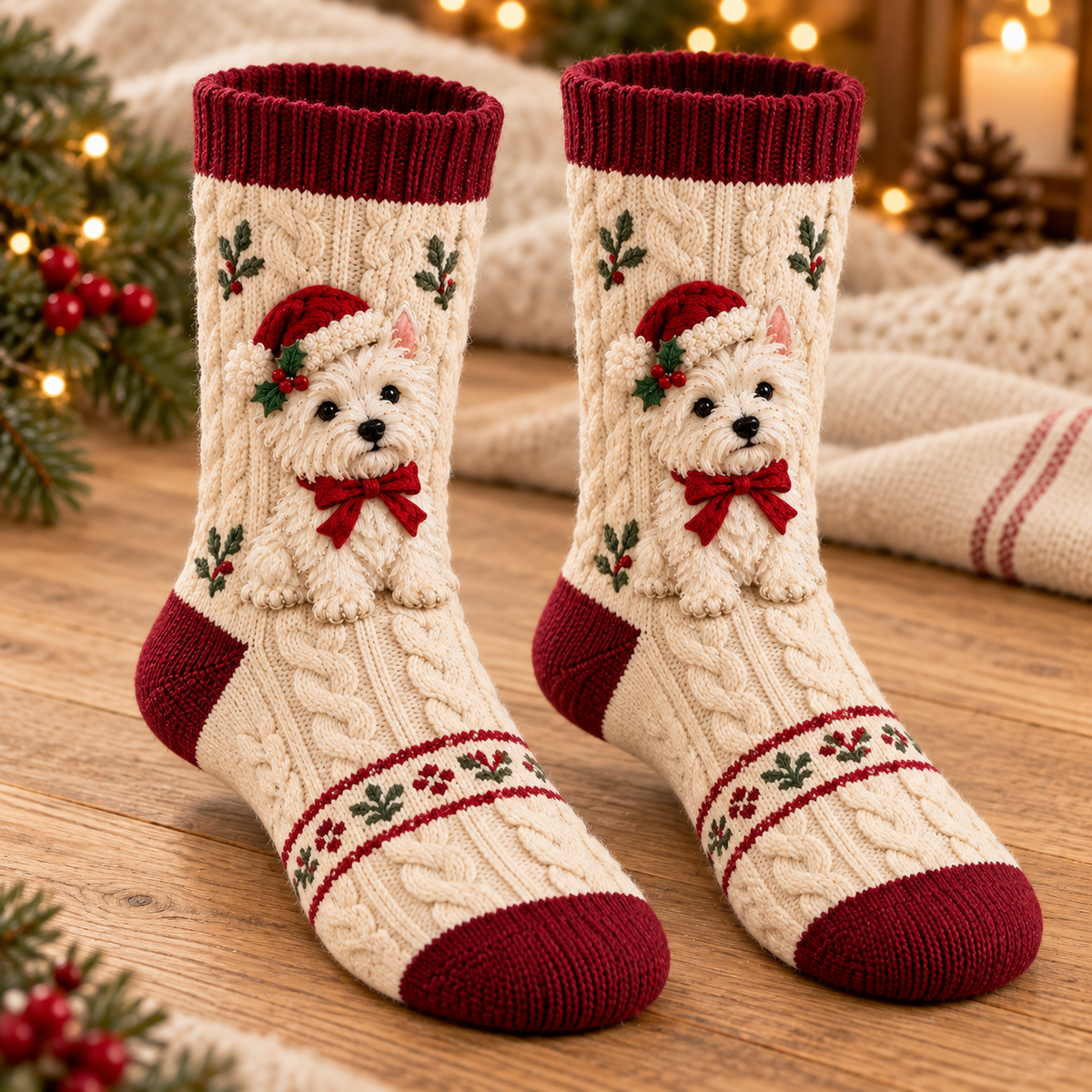 🎄 FESTIVE PUP CHRISTMAS KNITTED SOCKS COLLECTION