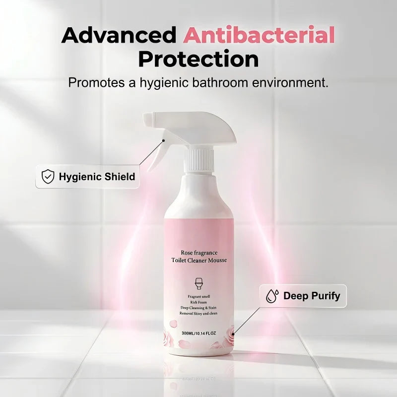 🥳2026 HOT SALE🥳💞50K+ SOLD! 🛁🧹 50% OFF! Bathroom Cleaner Spray – dissolves limescale, soap scum & water stains without scrubbing. Multi-surface for glass, tiles & taps – leaves a fresh botanical scent. Gentle formula, no harsh fumes! ✨💪