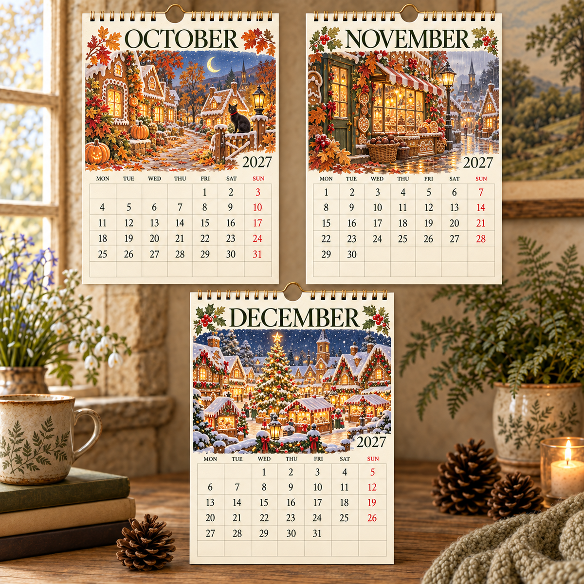 Landing Page Copy|The Cosy Gingerbread Village 2027 Calendar