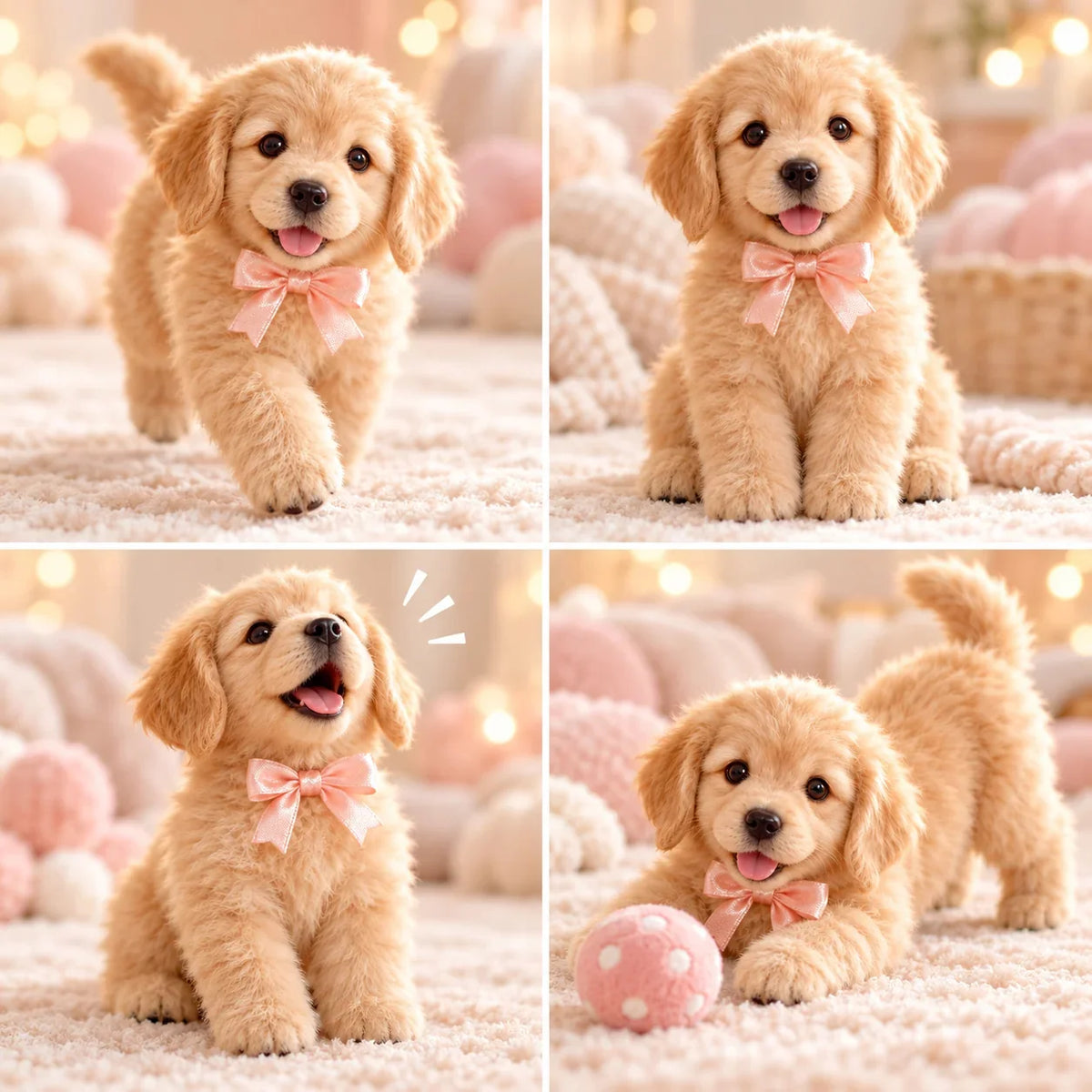 Realistic Robot Golden Retriever Puppy