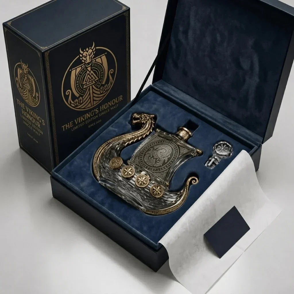 🛡️⚔️the Viking's Honour - Limited Edition Crystal Whiskey Decanter