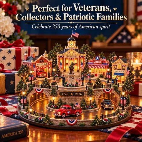🇺🇸 America 250 Hometown Heroes – Lighted Veterans Tribute Village✨