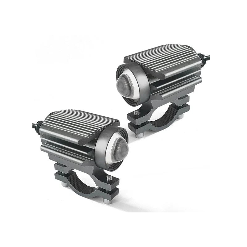 ⏰Universal Motorcycle LED Spotlight Dual Color Auxiliary Driving Light