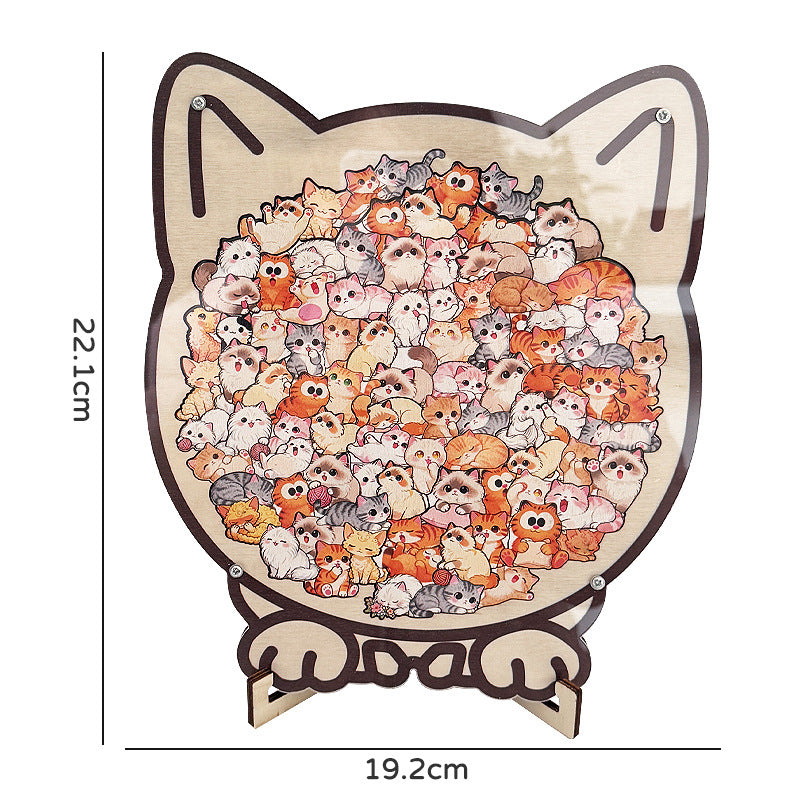 ā³Limited-time 49% offā°Multi Color Animal Shaped Wooden Jigsaw Puzzleš¾