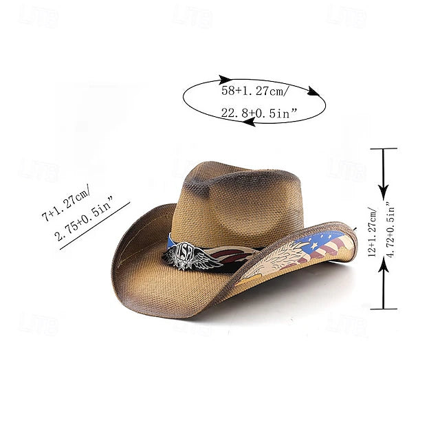 America 250th Patriot Cowboy Hat - Celebrate America's 250th Anniversary With Strength, Freedom & Pride