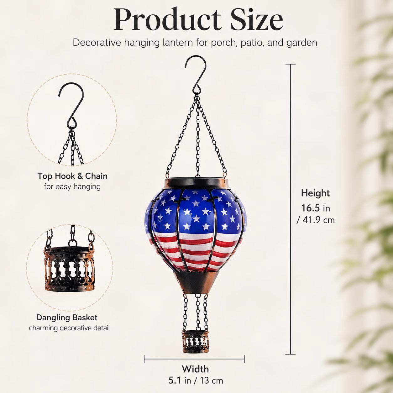 Solar Hot Air Balloon Lantern