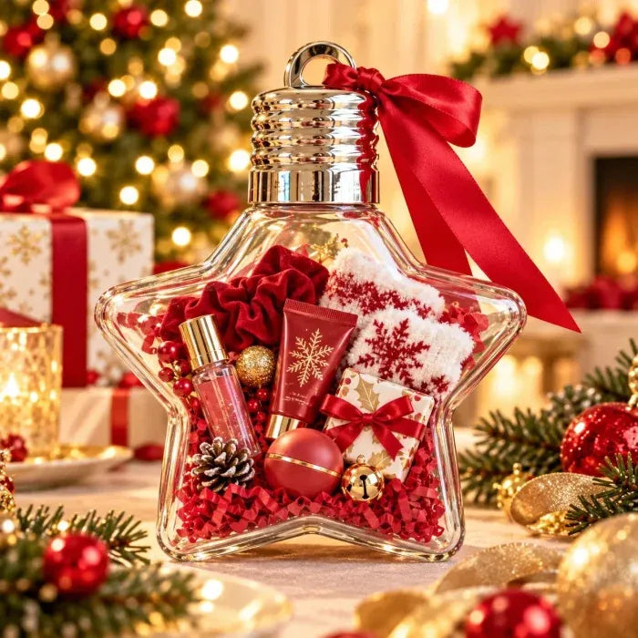 🎄🎁DIY Christmas Bell Gift Box - Clear DIY Surprise Container for Small Gifts & Stocking Stuffers