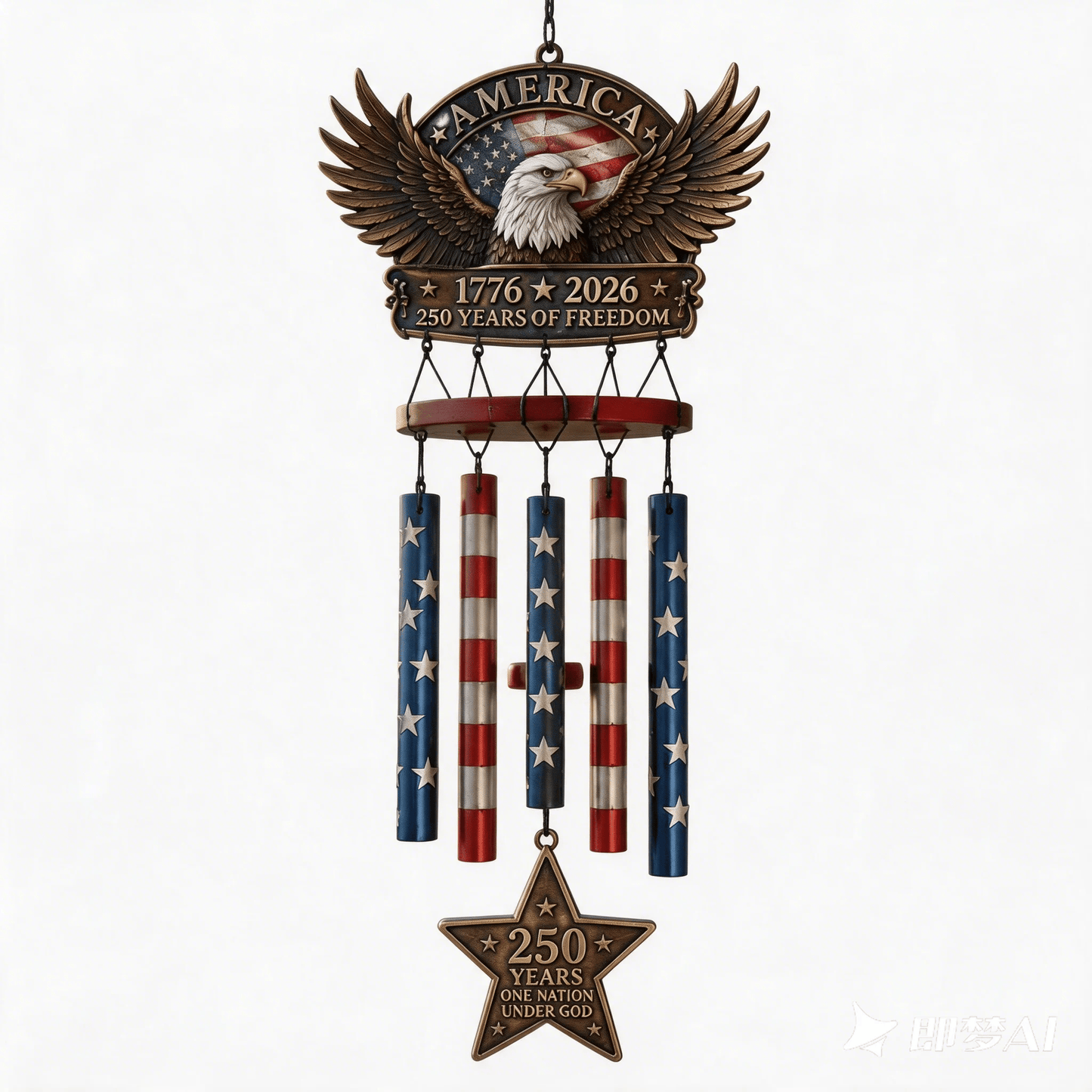 250 Years of Freedom Commemorate Wind Chime