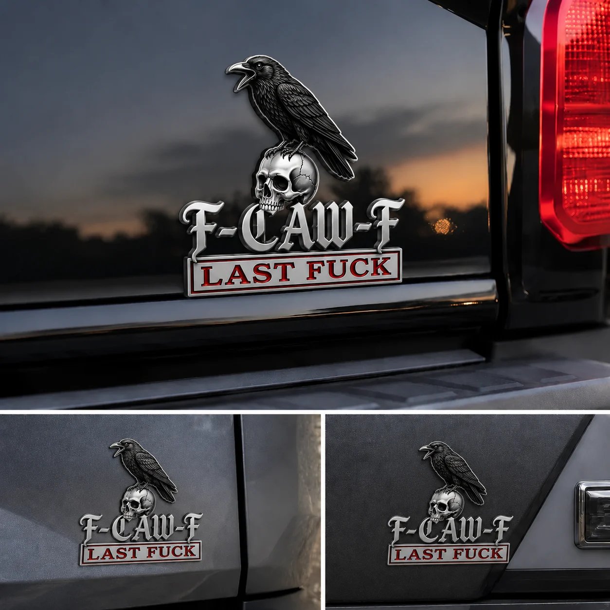 💥The F-CAW-F Car Emblem Metal Badge — 🖤For Those Who Laugh at Life and Give Zero F*cks!