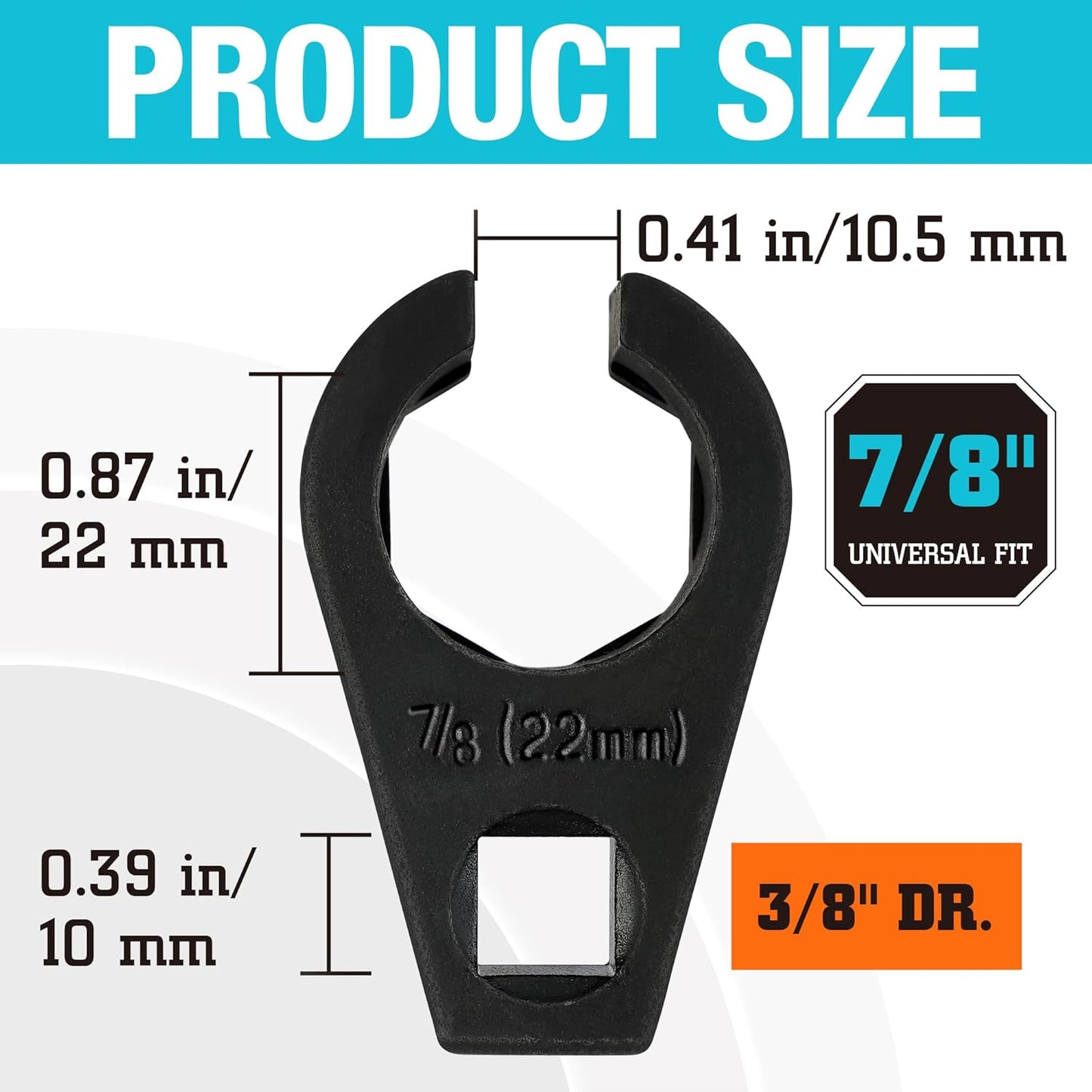 š§ O2 Oxygen Sensor Socket | 3/8" Drive x 22mm (7/8")