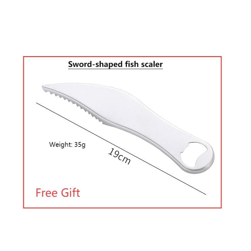 π2-in-1 Stainless Steel Fish Scaler + Ginger Grater
