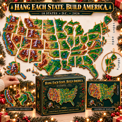 🏅Our America — 50 States + D.C. Christmas Ornament Collection