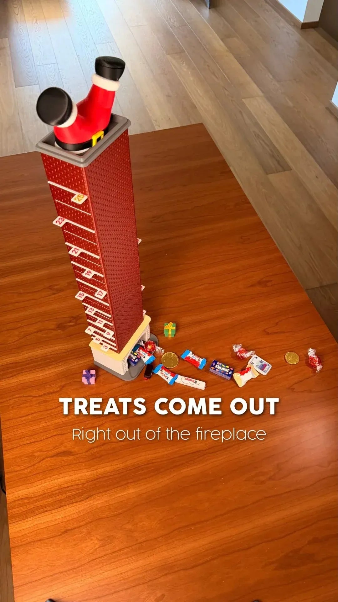 🎅 Chimney Drop Candy Advent Calendar 🍬 25-Day Interactive Christmas Countdown