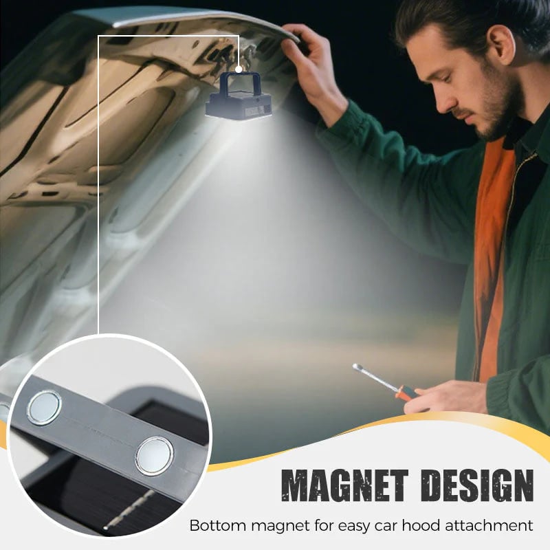 ⏰Solar Camping Light – Waterproof, Portable, 3 Modes & Power Bank 🔋