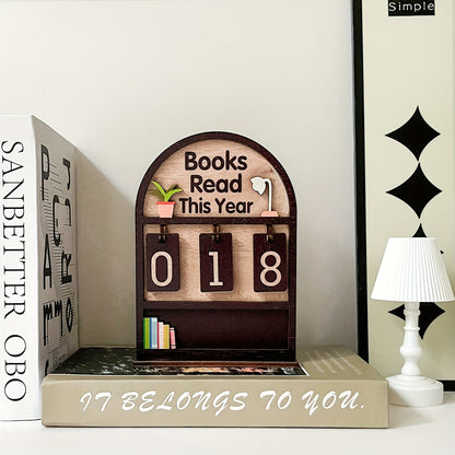 Wooden Reading Progress Tracker
