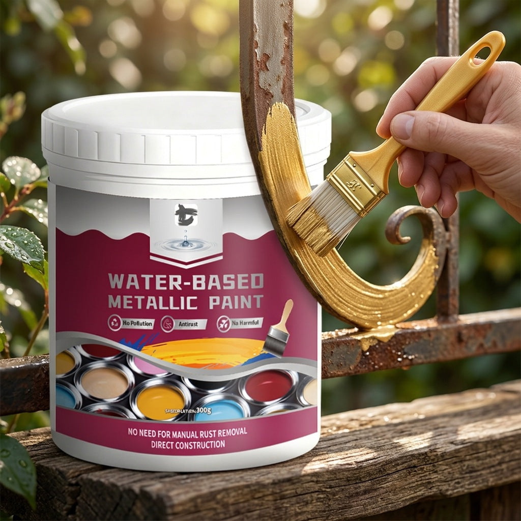 🔥Hot Sale 🔥 Rust Converter & Metallic Paint – Stops Rust, Ready to Paint🛡️