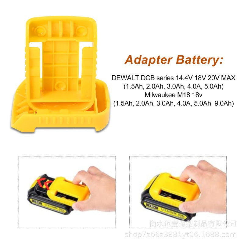 🔥Limited Edition, Only 100 Sets Left! - 5Packs Tool Holders for DeWalt 14.4V/18V/20V & Milwaukee  M1818V lithium batteries tool mounting base electric drill
