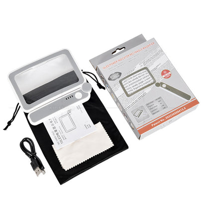 Folding Handheld Magnifying Glass with Light for Reading