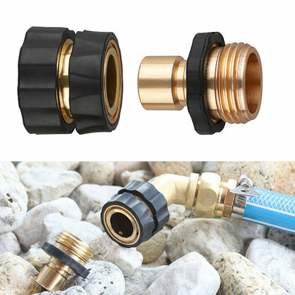 Garden Hose Quick Connector, 3/4 Inch Male and Female Garden Hose Fitting Quick Connector