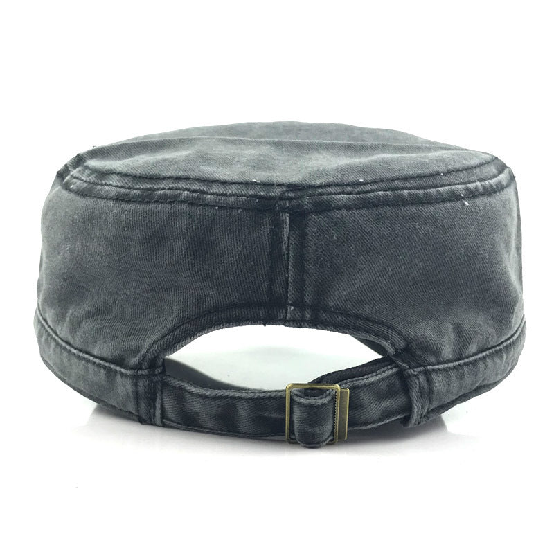 🧢Flat-Top Duckbill Cap – Fashionable, Breathable, Distressed