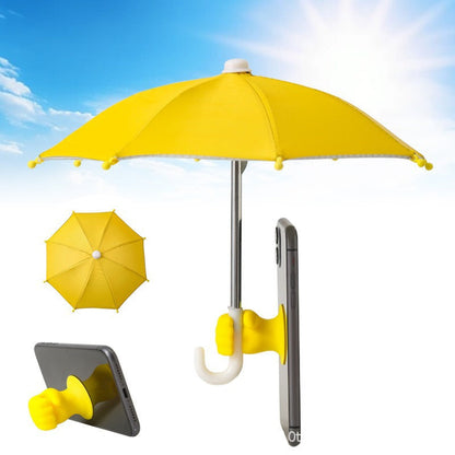 ☂️📱 Adjustable Phone Stand with Sun Shade – Universal Pig Suction Cup Phone Holder
