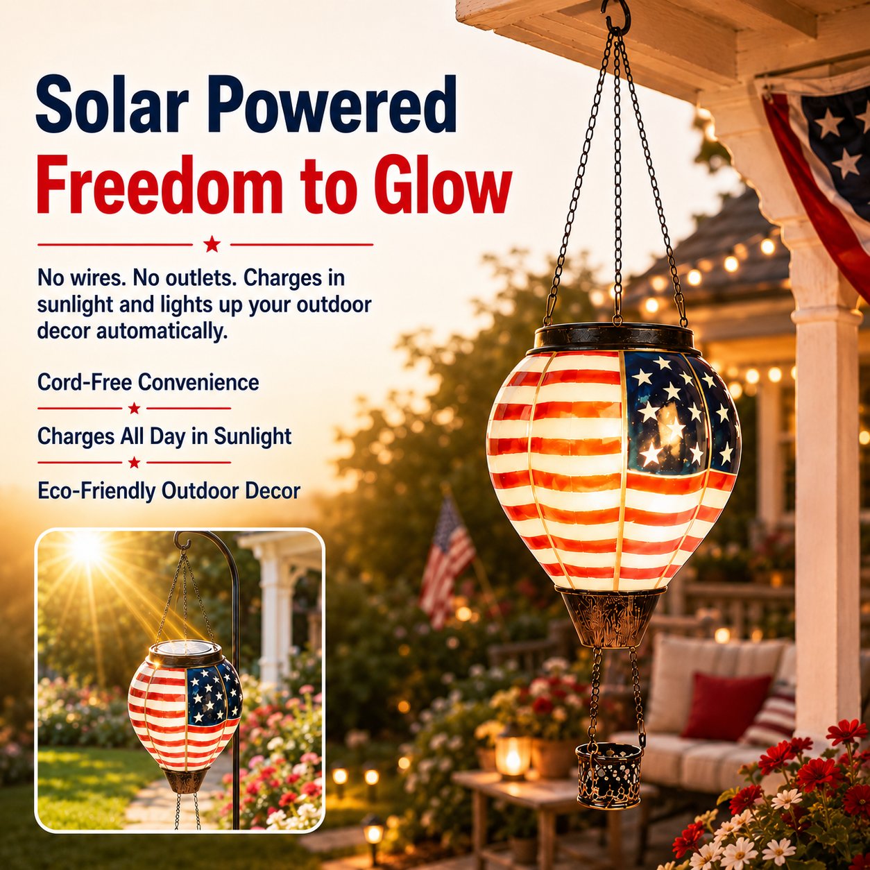Solar Hot Air Balloon Lantern