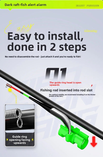 🎣Fishing Bite Detection Alarm – Automatic Float Sensor for Shoreline & Casting Success