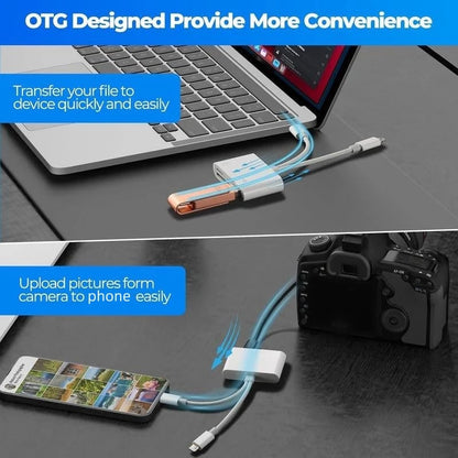 3-in-1 USB-C Memory Card Reader