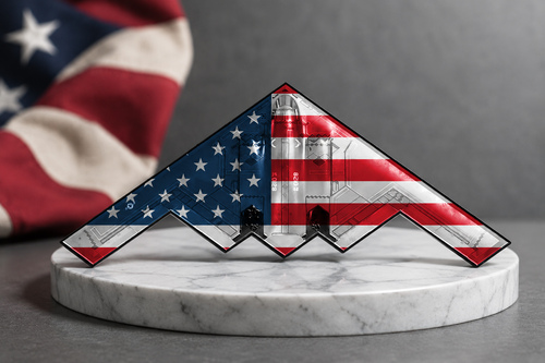 Spirit of ’76 B-2 Stealth Bomber Commemorative Metal Medal - 250th Anniversary Patriotic Collectible