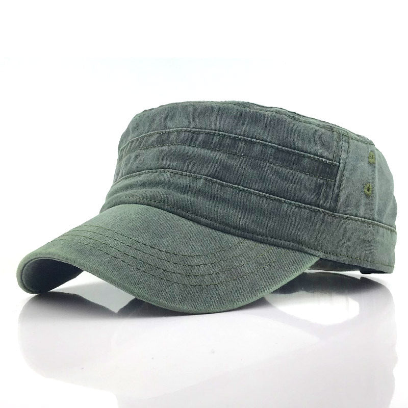 🧢Flat-Top Duckbill Cap – Fashionable, Breathable, Distressed