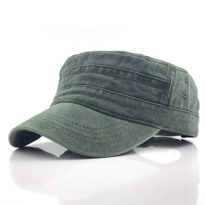 🧢Flat-Top Duckbill Cap – Fashionable, Breathable, Distressed