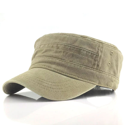 🧢Flat-Top Duckbill Cap – Fashionable, Breathable, Distressed
