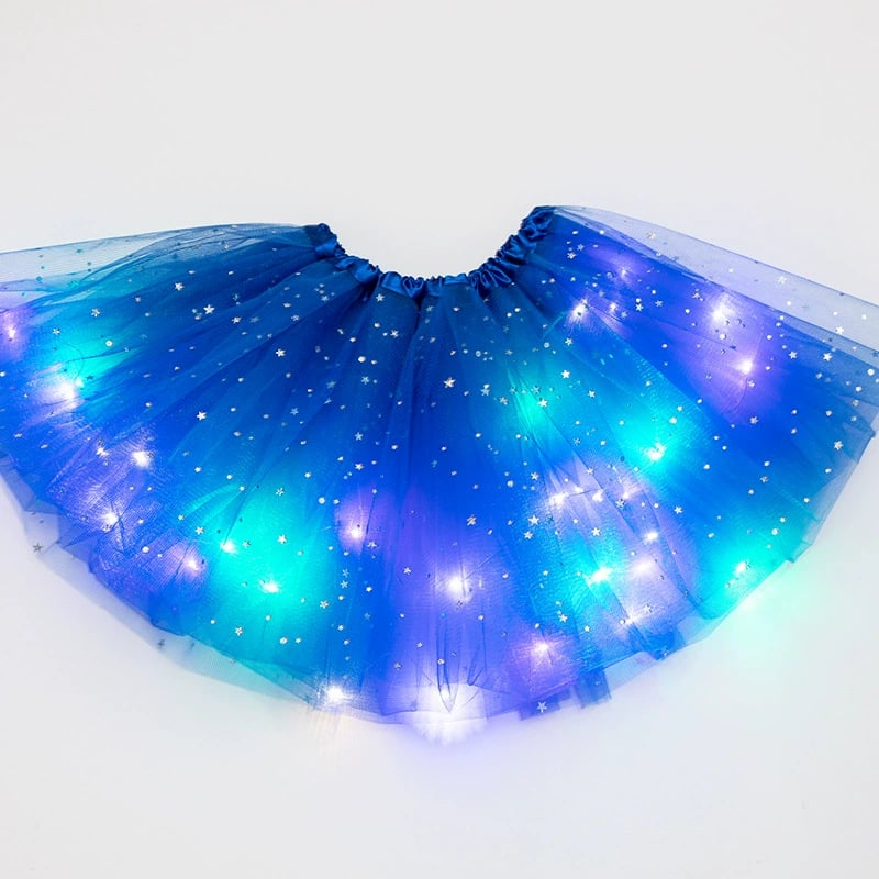 🌟 Final Clearance! Princess Glow LED Skirt – Soft Safe Stretchy
