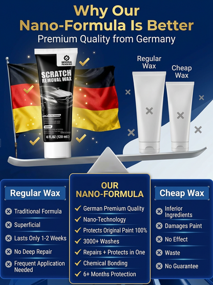 🚗 Buy 2 Get 1 Free! ✨Scratch Eraser: Deep Repair Wax for Car Paint Scratches-Easy Application, Quick Drying & Invisible Finish 🔧