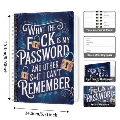 🔥Best Gift - 📅 Funny Password Notebook- Spiral Bound