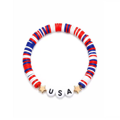 USA 250th anniversary flag bracelet