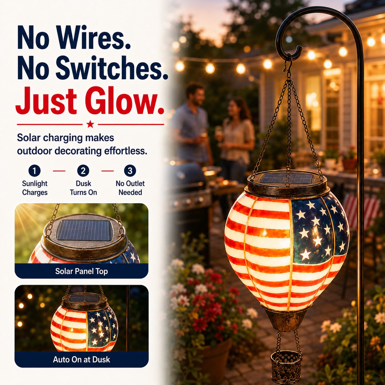 Solar Hot Air Balloon Lantern
