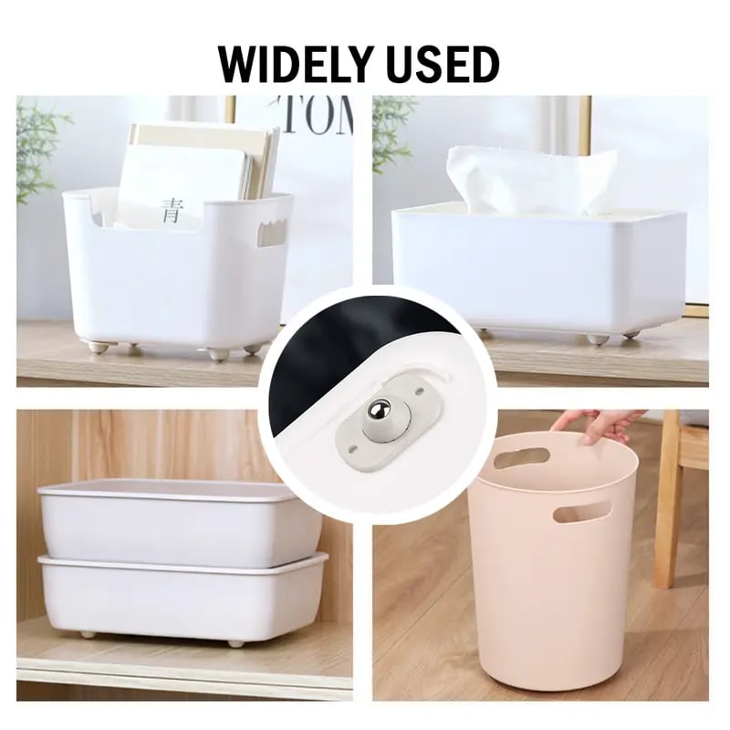 15 Counts Self Adhesive Mini Caster Wheels, 360 Degree Rotation,durable,Strong Load Low Noise Self Caster Wheels