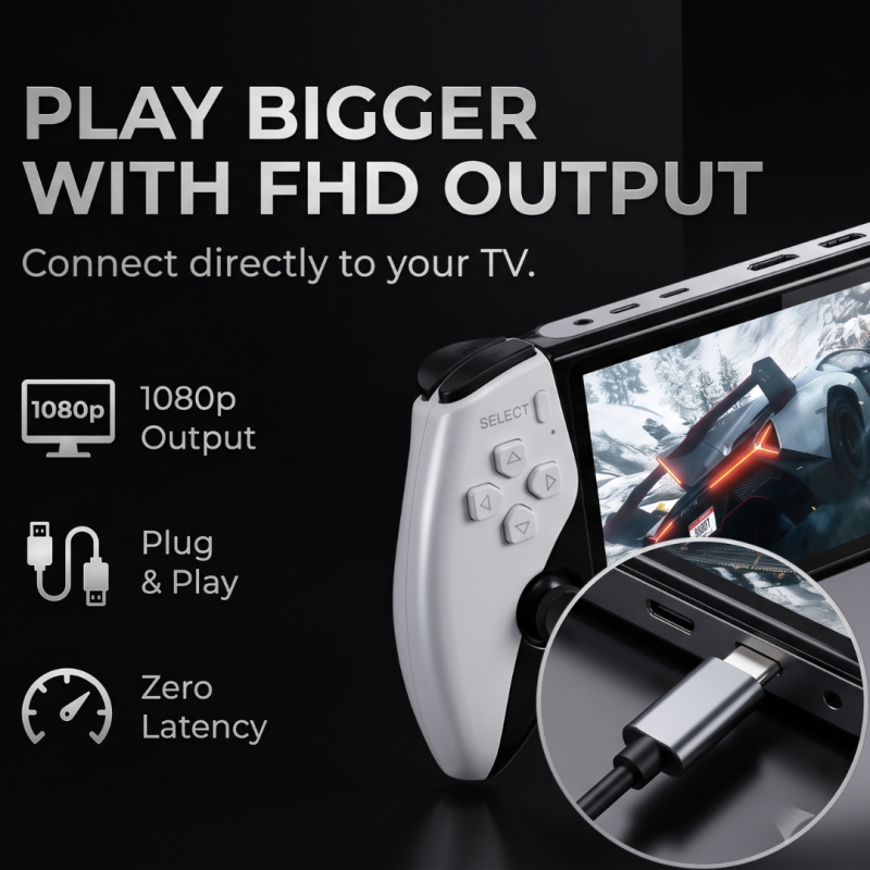 🎄Christmas Sale 40% OFF🎁Retro Handheld Game Console with HD 5-inch IPS Screen over 20,000 Games