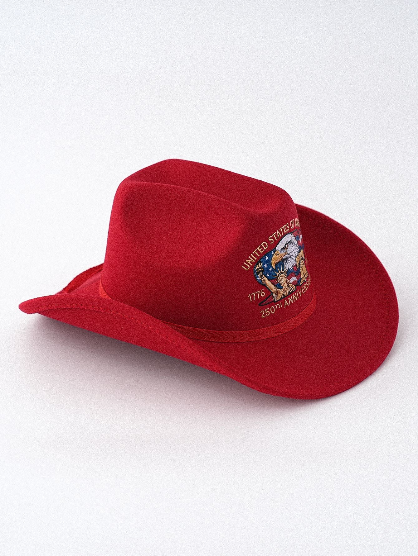 USA 250th Anniversary 1776-2026 Patriotic Western Cowboy Hat